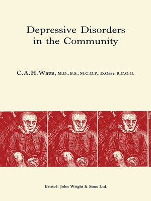 cover image of Depressive Disorders in the Community